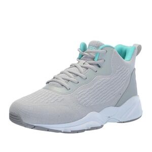 Propet Stability Strive Mid Lace Up  L Grey Sneakers Casual Shoes Size 6 X(2E)
